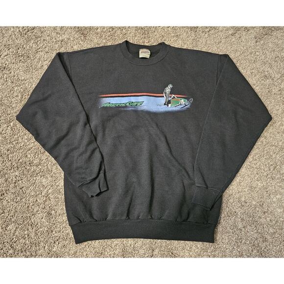 Vintage Arctic Cat Snowmobile Sweatshirt Size Medium Hanes Y2K Retro Graphic - Picture 1 of 6